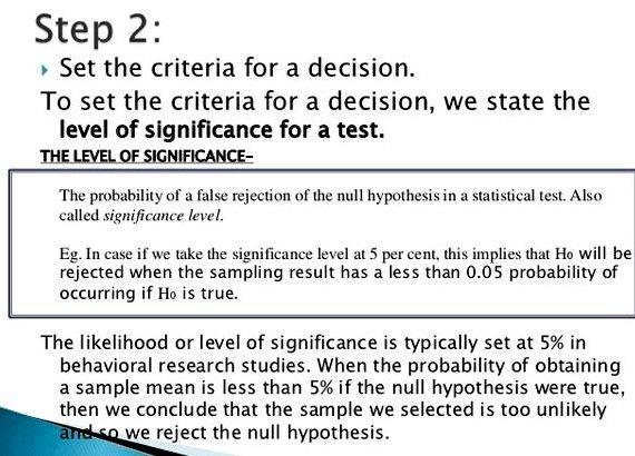 Hypothesis testing procedure 5 steps of writing The alternative hypothesis represents what