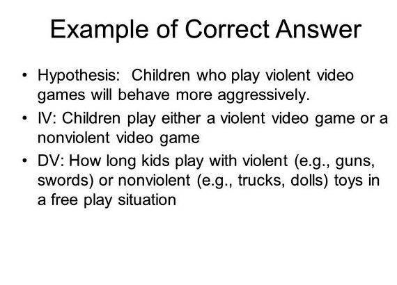 Hypothesis writing powerpoint for kids not really