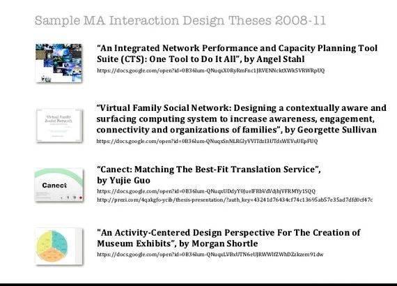 Interaction design master thesis proposal can you write my essay