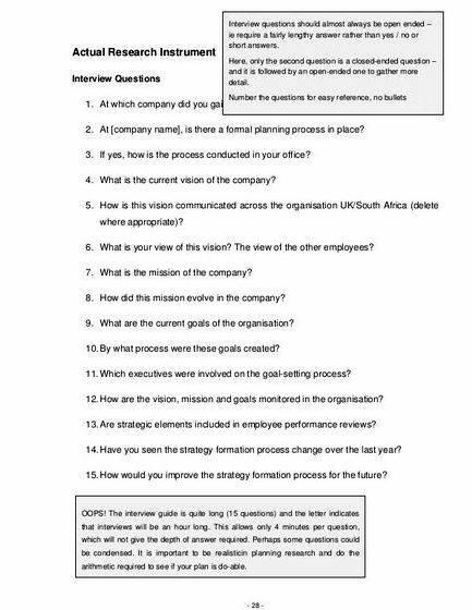 Questionnaire Design For A Dissertation: A General Guide To Formatting And Structure