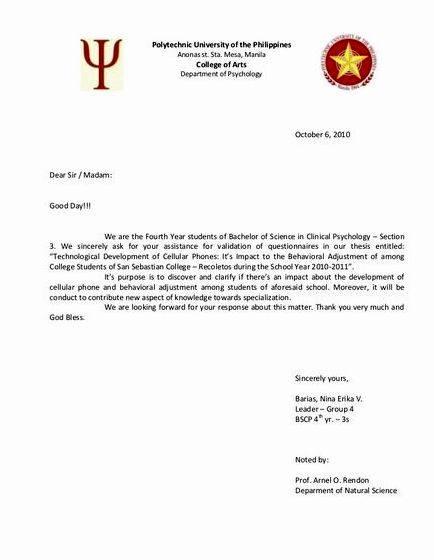 Interview request letter dissertation proposal