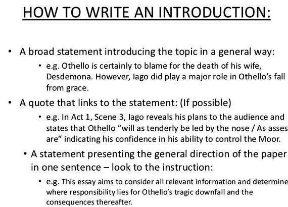 Introduction for thesis writing sample Purpose of the Study is