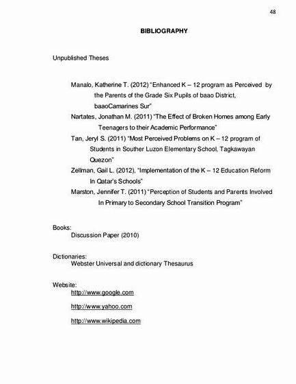 K 12 thesis title proposal the material of