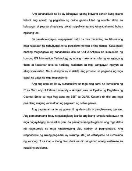 Kaligiran ng pag aaral thesis proposal pangalan nabanggit at karanasan