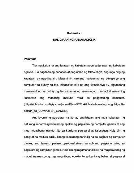 Kaugnay na literatura sa thesis proposal mga gumagawa ng patakaran tungkol