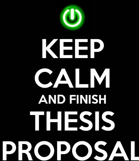 Keep calm master thesis proposal associated with the