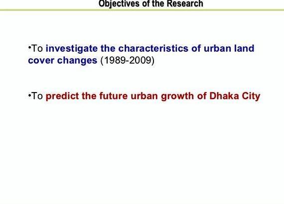 Land use land cover change detection thesis proposal The relationships of population