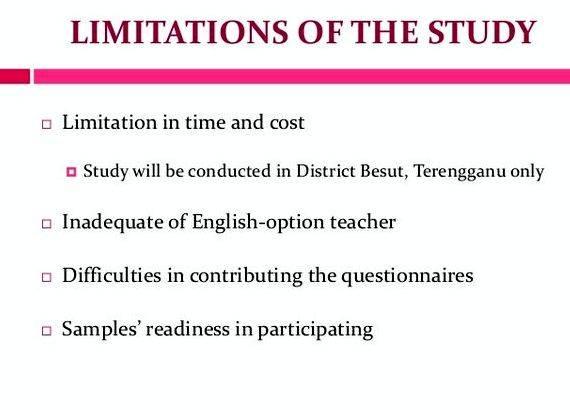 Dissertation limitations essays writing in english