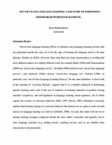 Literature review for phd dissertation sample of thought