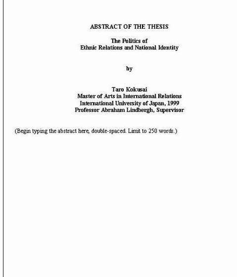 sample thesis title for business administration
