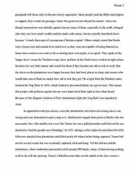 Masters thesis proposal history of slavery in theology