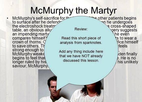 Mcmurphy as a christ figure thesis proposal Billy Bibbit