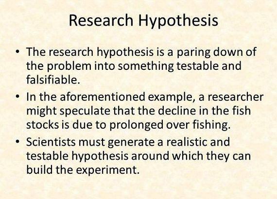 Meaning of hypothesis in research proposal Since the energy yield