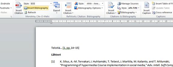 Mendeley citation style thesis writing As an example, we