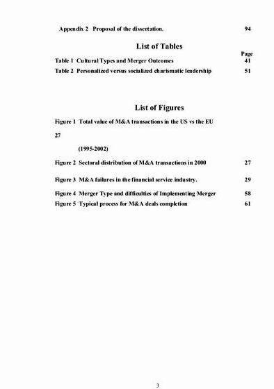 Dissertation on merger and acquisition