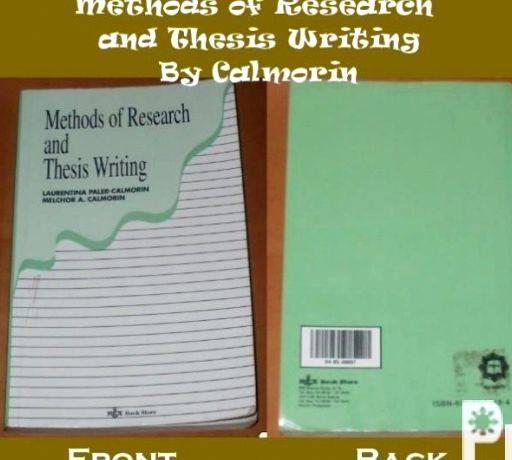 research method and thesis writing by calmorin pdf