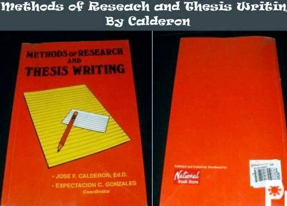 Methods of research and thesis writing by jose calderon such data
