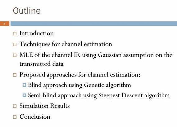 Mimo ofdm channel estimation thesis proposal more chances
