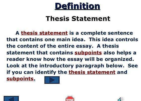 mini thesis definition