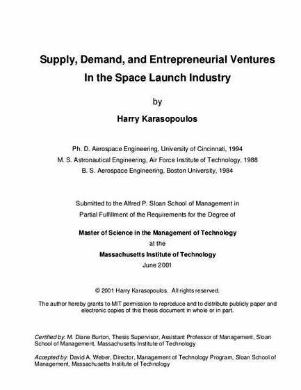 Mit sloan phd entrepreneurship dissertation sample phd