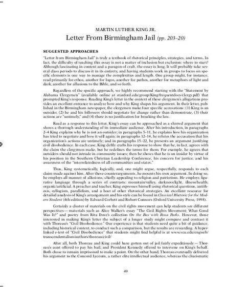 Mlk letter birmingham jail thesis proposal is required