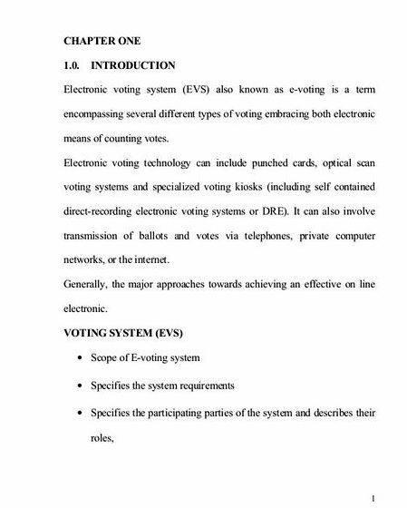 Mobile voting system thesis proposal automatically counted