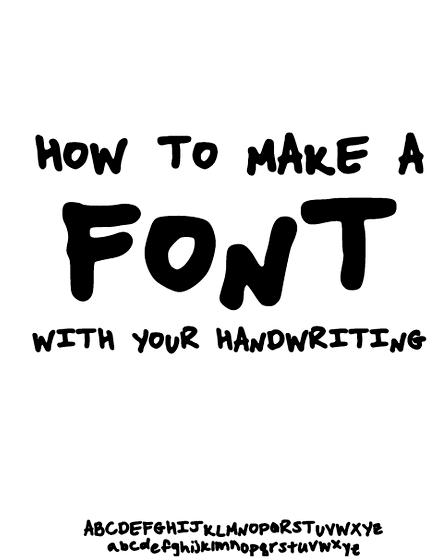 type writing font