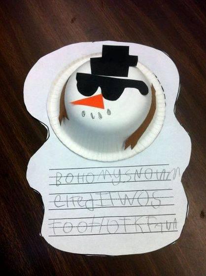 My snowman melted writing activity first grade It was absolutely