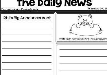 News article writing activity for 3rd three paragraph news article