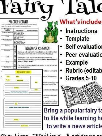 Newspaper article writing assignment rubrics Review the