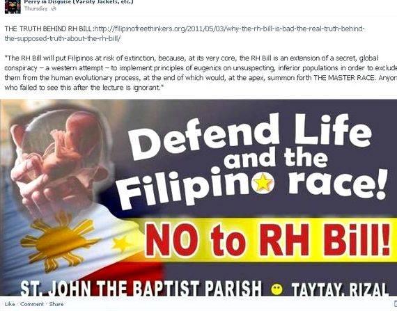 No to rh bill thesis proposal to do with