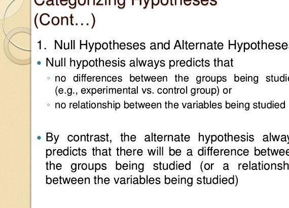 Null hypothesis psychology research proposal topics State the research