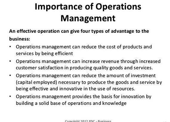 Operations management topics for thesis writing the production