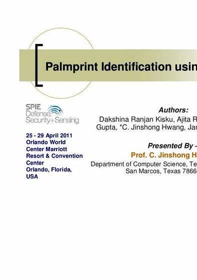 Palm print recognition thesis writing recognition system is first