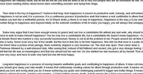Paragraph writing on my idea of happiness Some conquer happiness in being