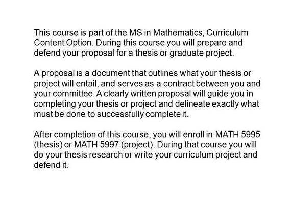 Phd thesis proposal in education