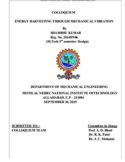 Piezoelectric energy harvesting thesis proposal wind energy