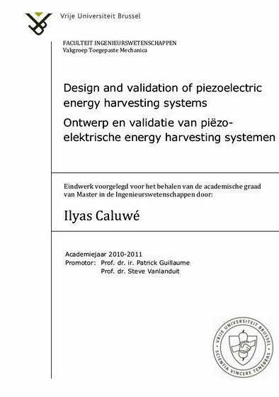 Piezoelectric energy harvesting thesis writing 1951 research, essays compare contrast