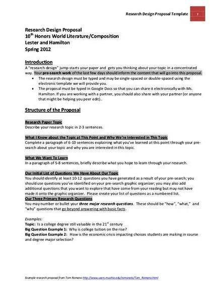 Proposal writing sample for thesis paper master thesis proposal