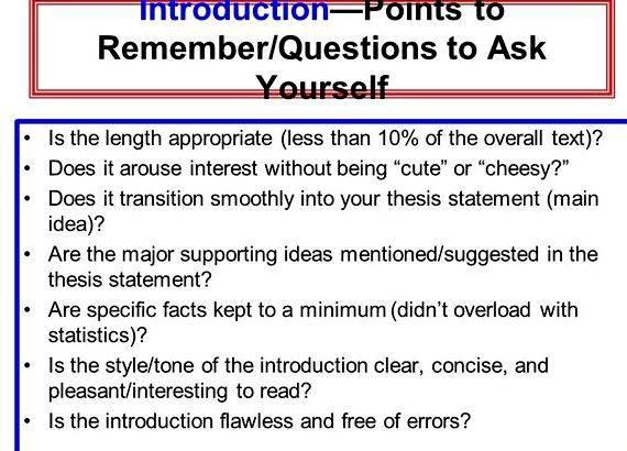 Questions to ask yourself when writing an essay This will help the reader