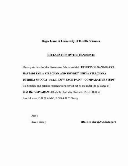 Rajiv gandhi university dissertation topics in medical surgical nursing the kind of quality
