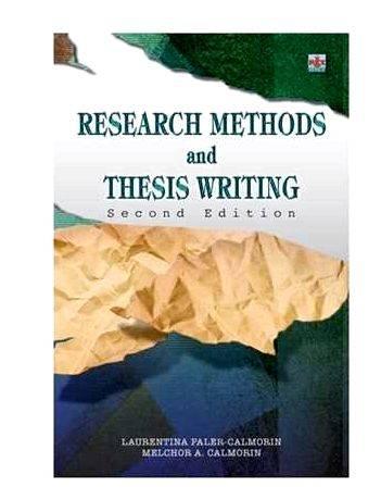 Research methods and thesis writing 2007 ed RESEARCH METHODS IN INDUSTRIAL