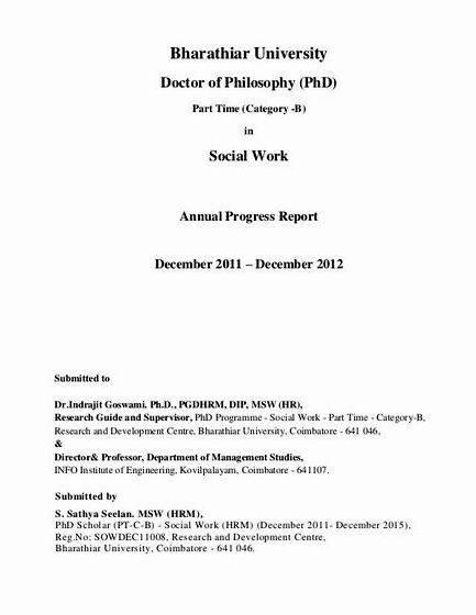Research progress report sample phd dissertations reviews, it should