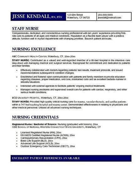Resume writing services for nurses right for