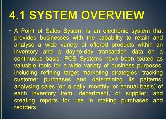 Sales and inventory system documentation thesis proposal find out