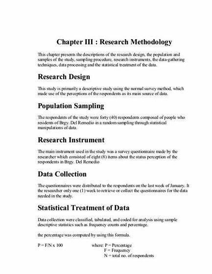 research thesis chapter 3