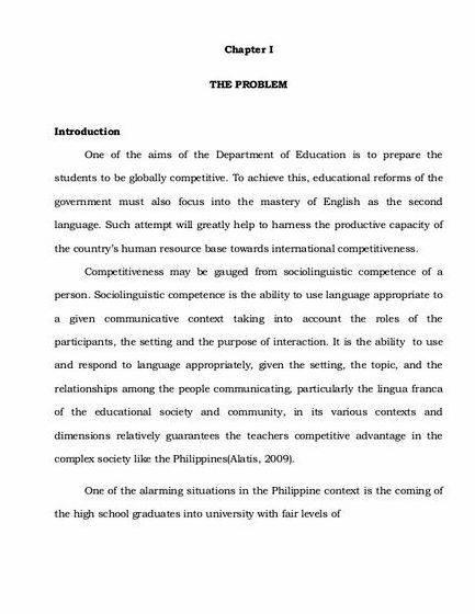 Sample thesis proposal chapter 1 some sections from dissertation to