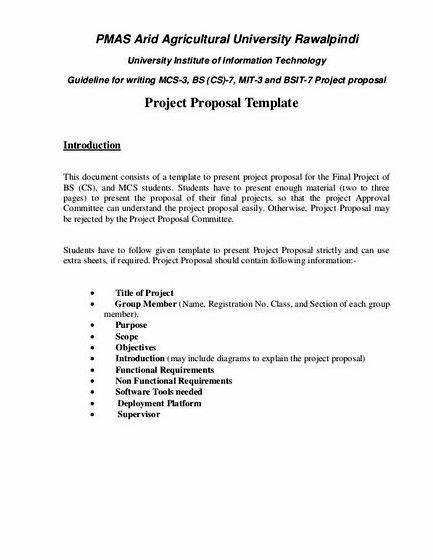 Sample thesis proposal for it students projects your project