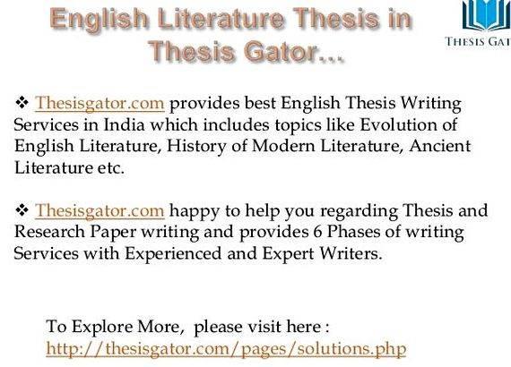 Sample thesis proposal in english subject-verb Particle verb constructions