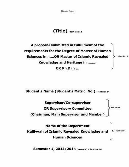 Sample thesis proposal in english that must